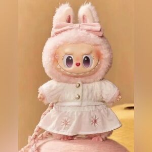 NIB Popland Exclusive Authentic Fall Into Sweaters Mokoko Labubu Pendant